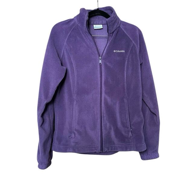 Columbia Women’s Purple Fleece Jacket – Size M - Picture 2 of 7